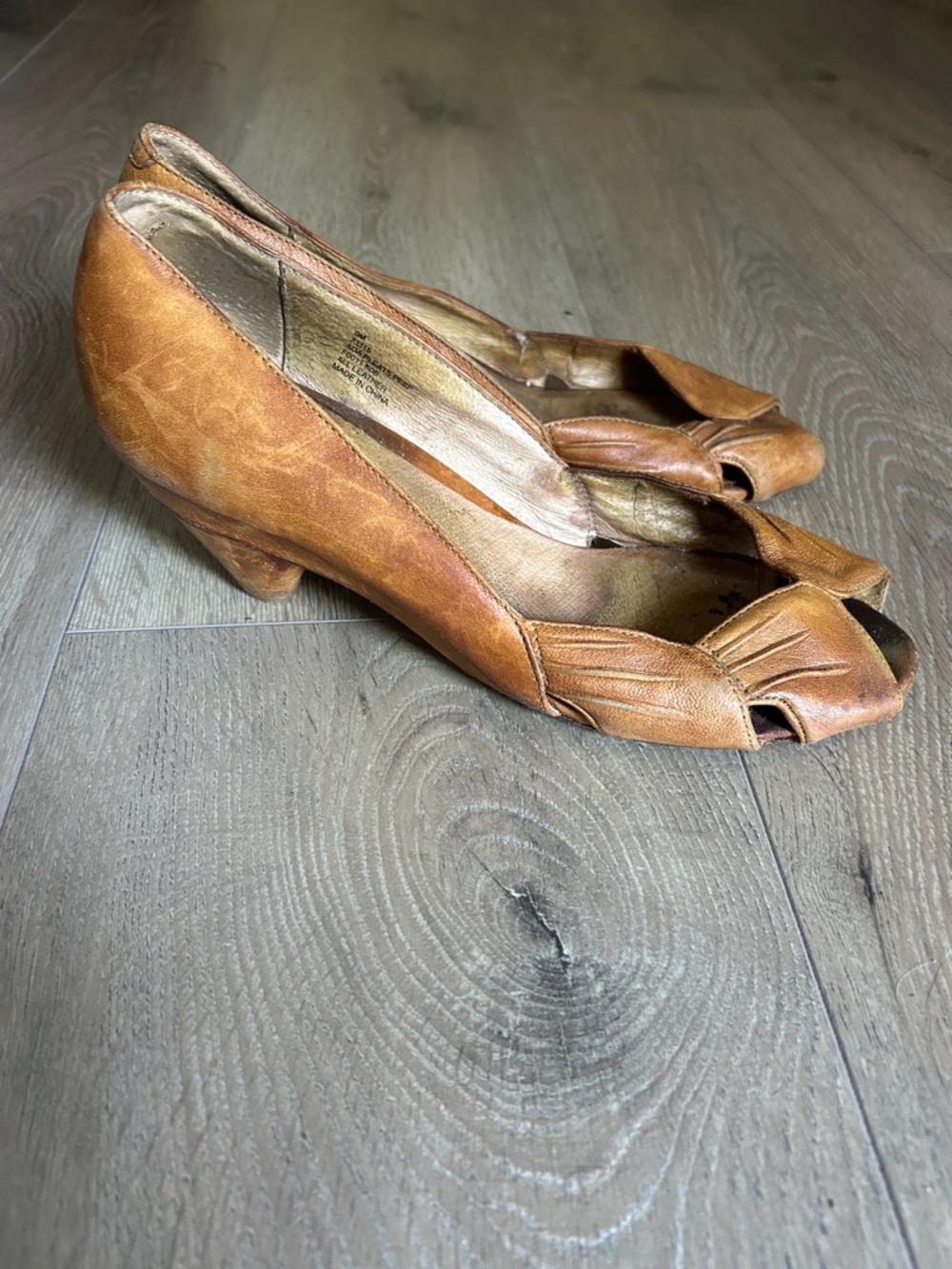 Frye Ada Pleats Peep-Toe Heels